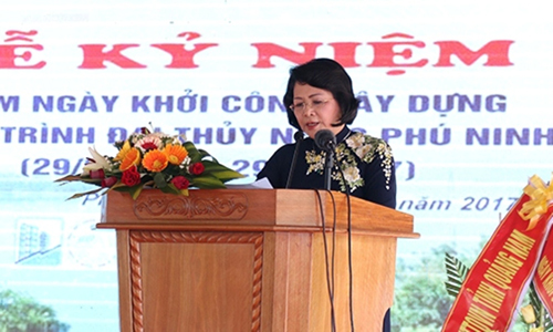 Phó Chủ tịch nước Đặng Thị Ngọc Thịnh phát biểu tại lễ kỷ niệm