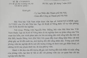 Đề nghị Giám đốc Công an TP. Hà Nội bảo vệ phóng viên Tạp chí Kinh tế nông thôn khi tác nghiệp