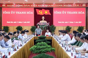 Thủ tướng Phạm Minh Chính làm việc với Ban Thường vụ Tỉnh ủy Thanh Hóa
