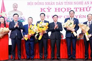 HĐND tỉnh Nghệ An miễn nhiệm và bầu bổ sung hai Phó Chủ tịch UBND tỉnh nhiệm kỳ 2021-2026