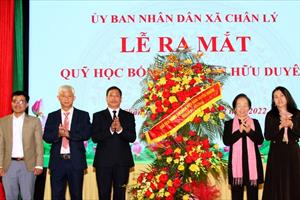 Hà Nam ra mắt Quỹ học bổng Nguyễn Hữu Duyên