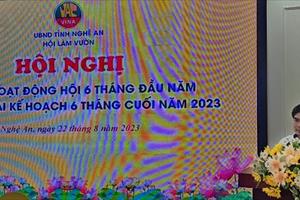 Hội Làm vườn tỉnh Nghệ An triển khai nhiệm vụ 6 tháng cuối năm 2023