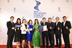 NutiFood được bình chọn Top Doanh nghiệp có môi trường làm việc tốt nhất châu Á 2020