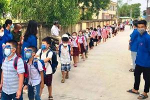 Thanh Hóa: Phát hiện 2 ca ngoài cộng đông, hơn 49.000 học sinh tại huyện Quảng Xương tạm dừng đến trường 