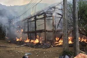 Hà Nội: Dập tắt kịp thời đám cháy ở cửa hàng kinh doanh gas