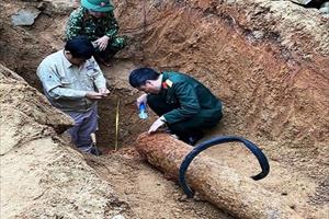 Quảng Bình: Phát hiện và xử lý quả bom nặng 227kg còn nguyên kíp nổ