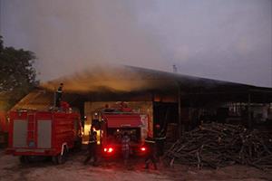 Đắk Nông : Cháy lớn, thiêu rụi xưởng gỗ Công ty CP Chế biến gỗ xuất khẩu Hưng Thịnh