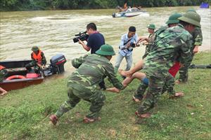 Hà Tĩnh: Ảnh hưởng bão số 10, nước sông Ngàn Sâu báo động cấp 3