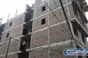Công trình gần ngàn mét vuông xây dựng sai phép tại phường Quan Hoa