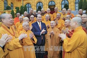 Chủ tịch nước gặp mặt Đoàn đại biểu Giáo hội Phật giáo Việt Nam
