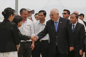 Tổng thống Israel thăm Nông trường VinEco Tam Đảo