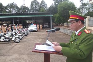 Công an Đắk Lắk triển khai ra quân đảm bảo TTATGT dịp Tết 2017