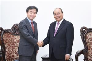Thủ tướng tiếp Chủ tịch Hãng thông tấn Yonhap