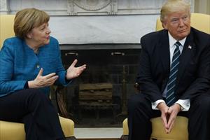 Tổng thống Mỹ Donald Trump và Thủ tướng Đức Merkel lần đầu hội đàm
