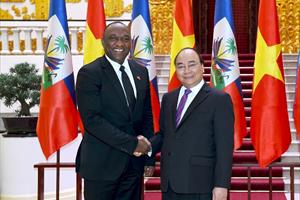 Thủ tướng tiếp Chủ tịch Thượng viện Haiti