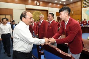 Thủ tướng gặp mặt Đoàn thể thao Việt Nam dự SEA Games 29
