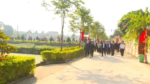 Mô hình cảnh quan, môi trường “Sáng – xanh - sạch - đẹp-an toàn tại xã Thọ Vực, huyện Triệu Sơn được lựa chọn là điểm thăm quan học tập kinh nghiệm của 27 huyện thị, thành phố năm 2023.