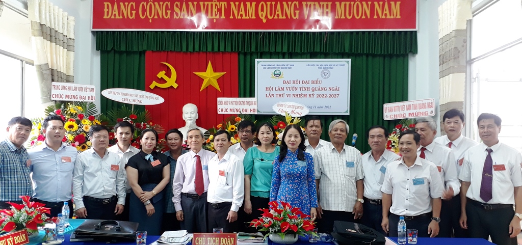 Ra mắt Ban chấp hành Hội làm vườn tỉnh Quảng Ngãi nhiệm kỳ 2022-2027
