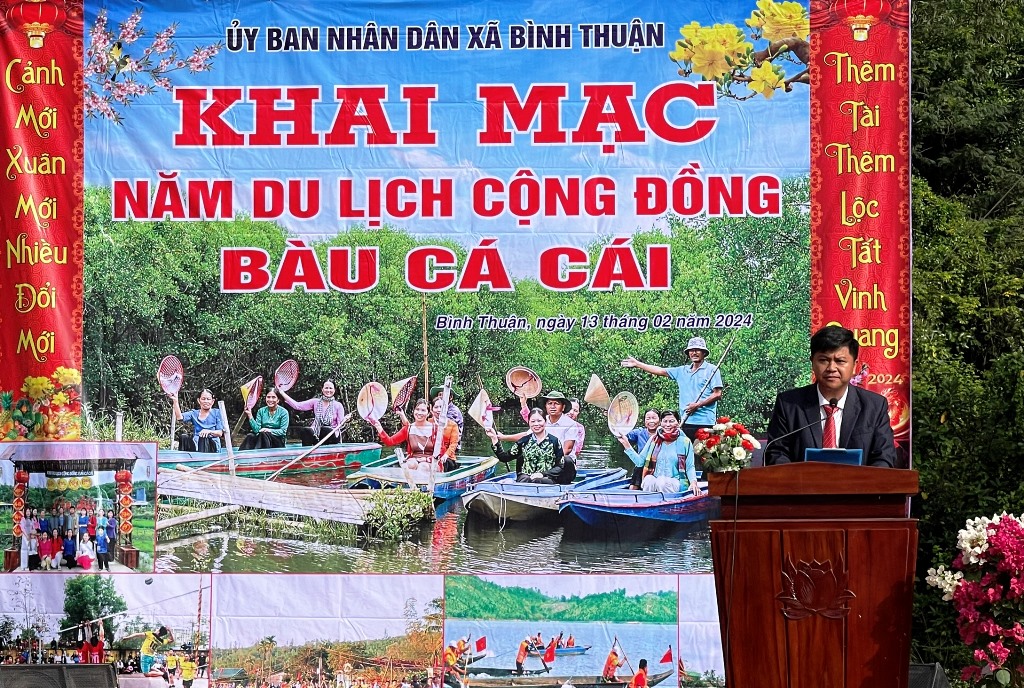 Xã Bình Thuận khai mạc “Năm du lịch cộng đồng Bàu cá cái năm 2024”.