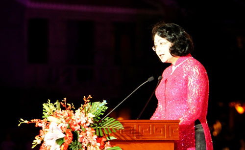 Phó Chủ tịch nước Đặng Thị Ngọc Thịnh phát biểu tại lễ bế mạc