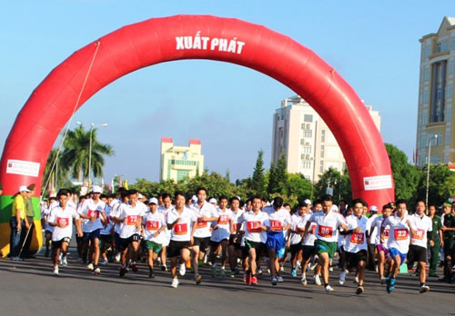  Các VĐV tham gia giải việt dã báo Quảng Nam lần thứ XXI.