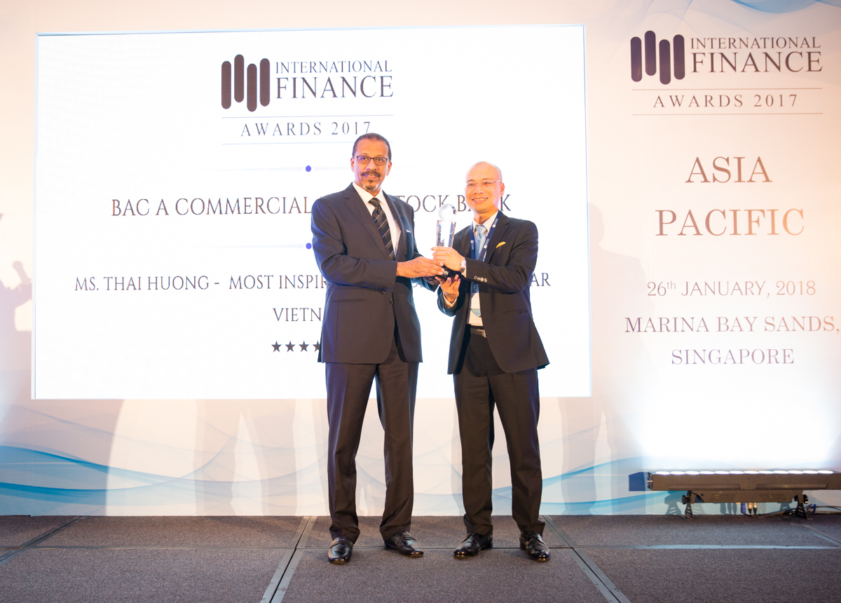 “Cú đúp” giải thưởng cho BAC A BANK và CEO Thái Hương