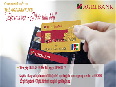 Chương trình khuyến mại “ Lộc trọn vẹn – Phúc tràn đầy” cùng thẻ Agribank JCB