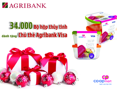 Chương trình ưu đãi “Vui Giáng sinh – Rinh hàng giá rẻ” dành cho chủ thẻ Agribank