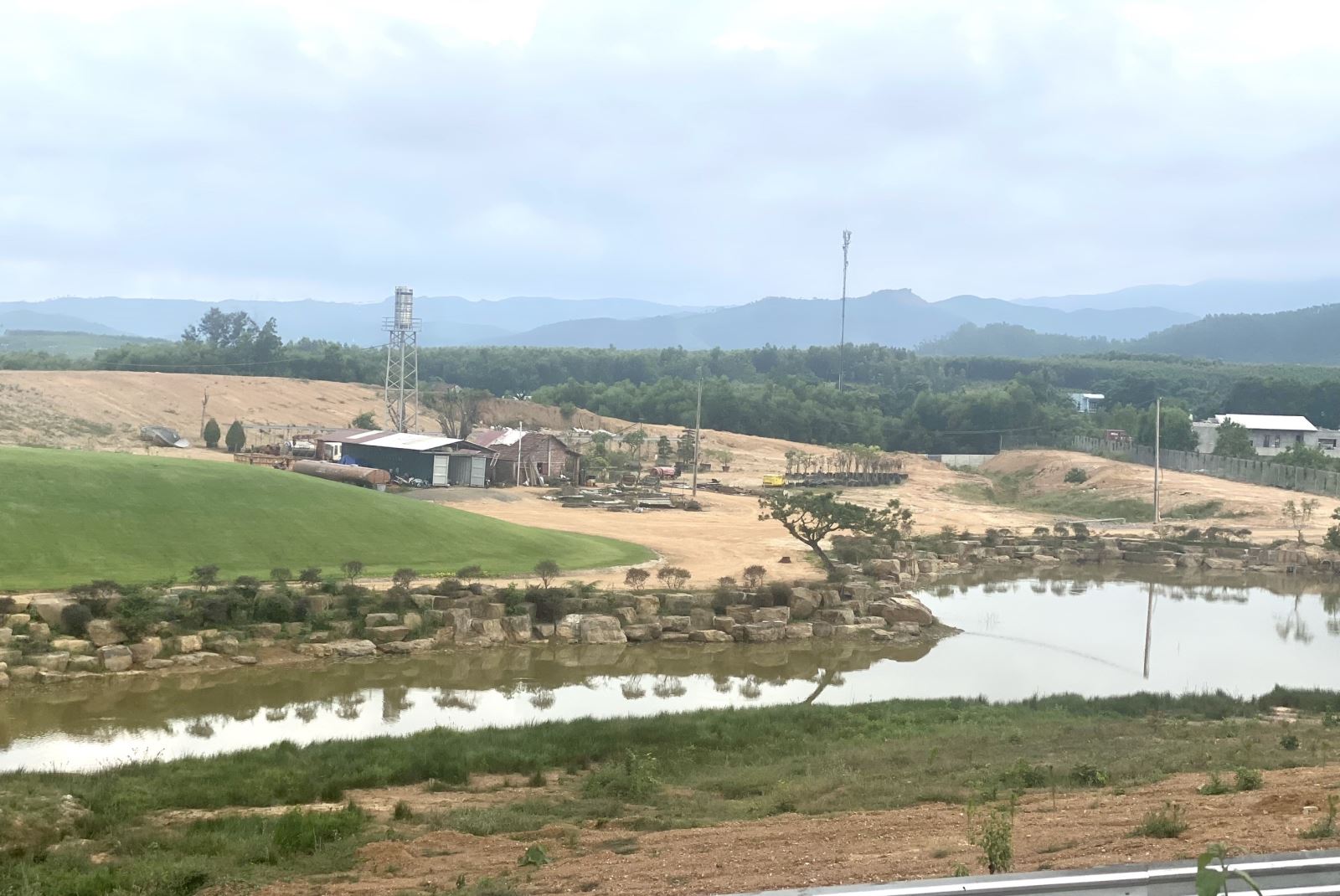 Cảnh quan khu du lịch kết hợp sản xuất nông nghiệp An Sơn, xã Hoà Ninh, huyện Hoà Vang.