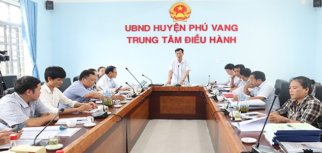 Hội đồng đánh giá phân hạng sản phẩm huyện Phú Vang tổ chức Hội nghị đánh giá, phân hạng sản phẩm OCOP đợt 1 năm 2024.