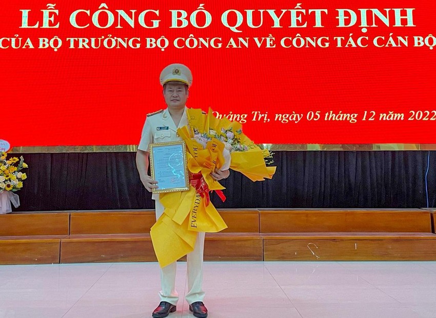 Thượng tá Lê Phi Hùng tân Phó Giám đốc Công an tỉnh Quảng Trị.