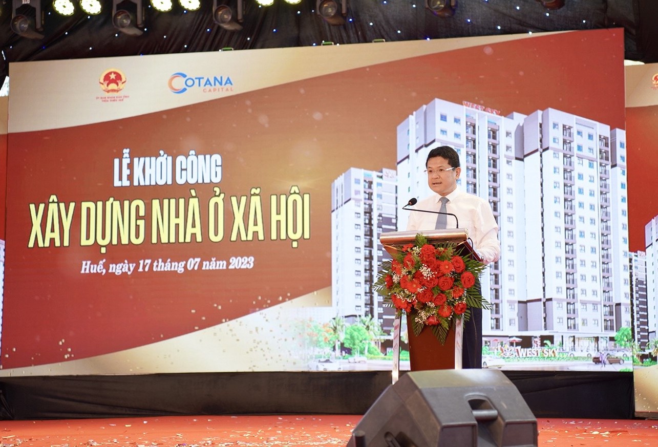 Lãnh đạo tỉnh Thừa Thiên- Huế đánh giá cao về việc triển khai dự án khu NOXH dành cho người thu nhập thấp của Cotana Capital.