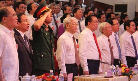 Tổng Bi thư và các nguyên lãnh đạo Đảng, Nhà nước tại lễ kỷ niệm