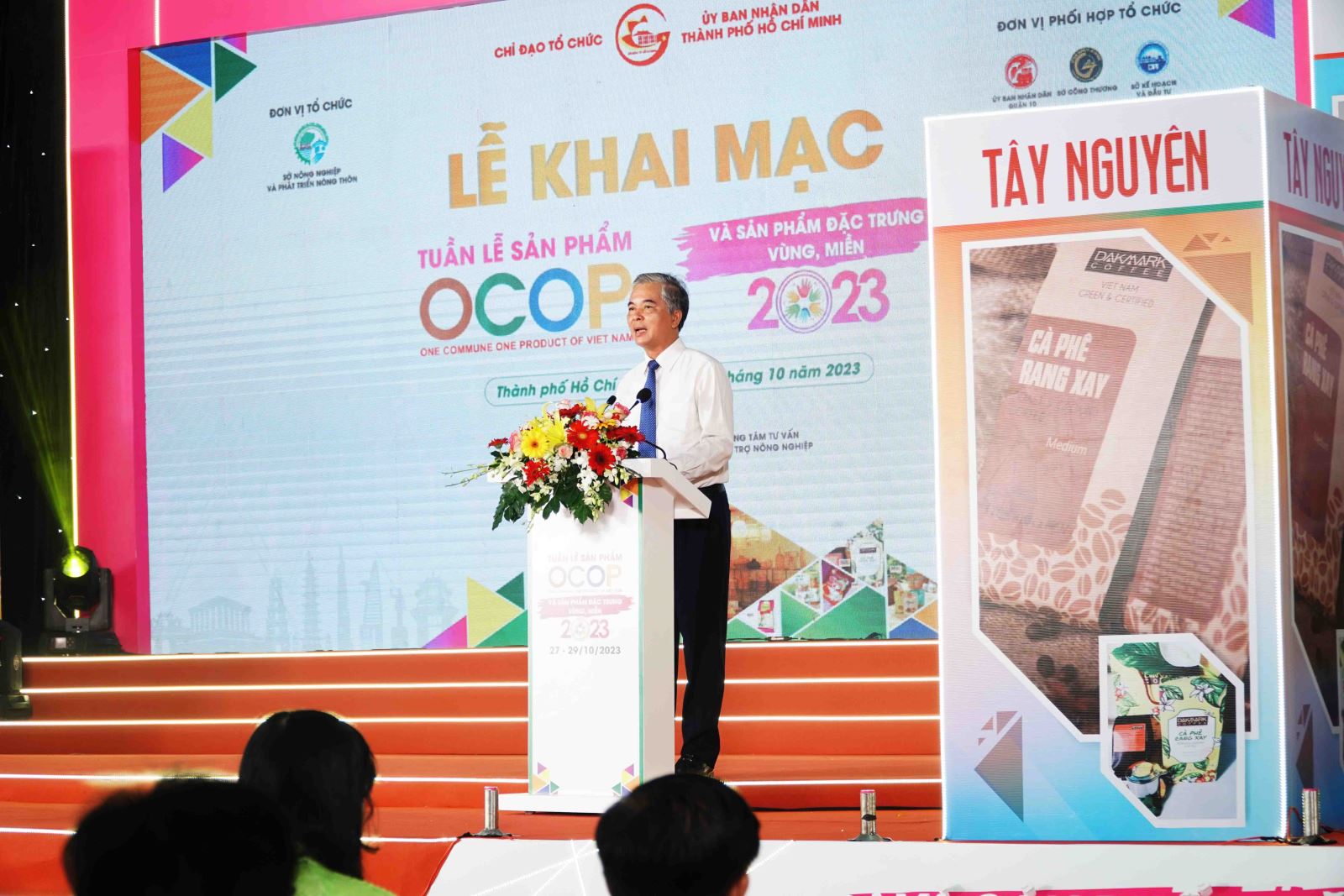 Ông Ngô Minh Châu - Phó chủ tịch UBND Thành phố Hồ Chí Minh, phát biểu tại buổi Lễ