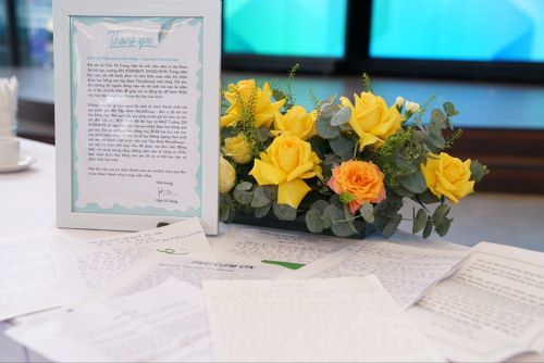 Những lá thư cảm ơn tình cảm mà các em sinh viên, học sinh ĐHQG- Hồ Chí Minh được nhận học bổng gửi đến NovaGroup.