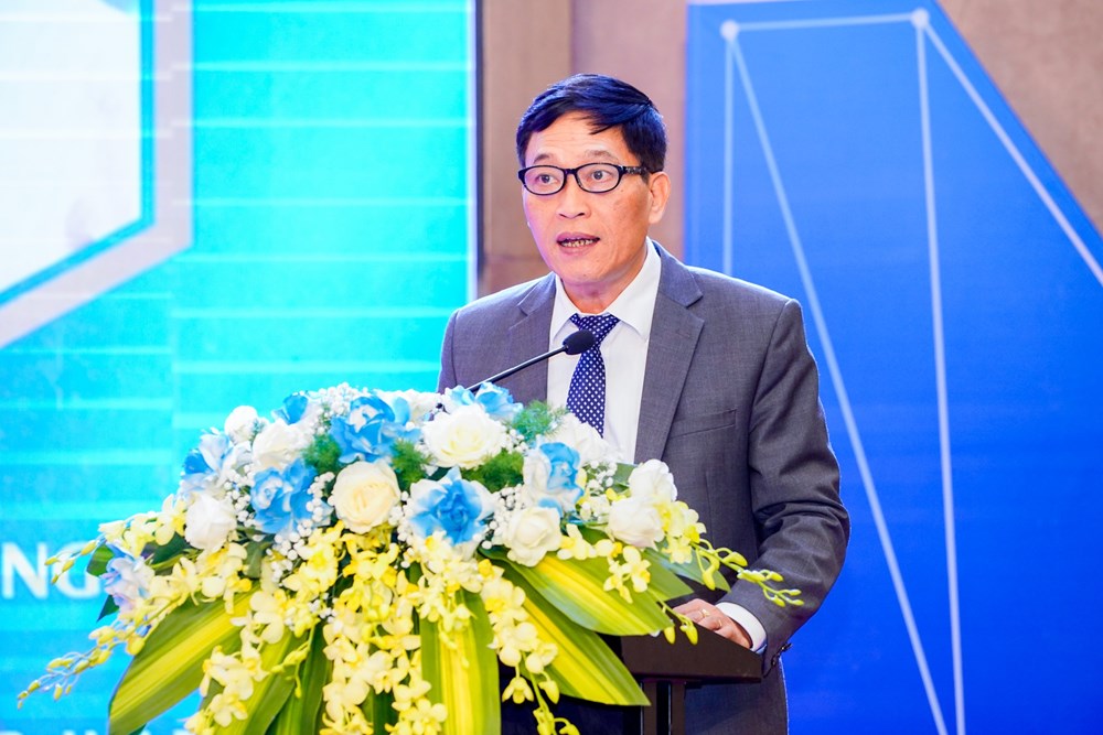 Ông Trần Văn Tùng, Thứ trưởng Thường trực Bộ Khoa học và Công nghệ phát biểu tại Lễ khai mạc.