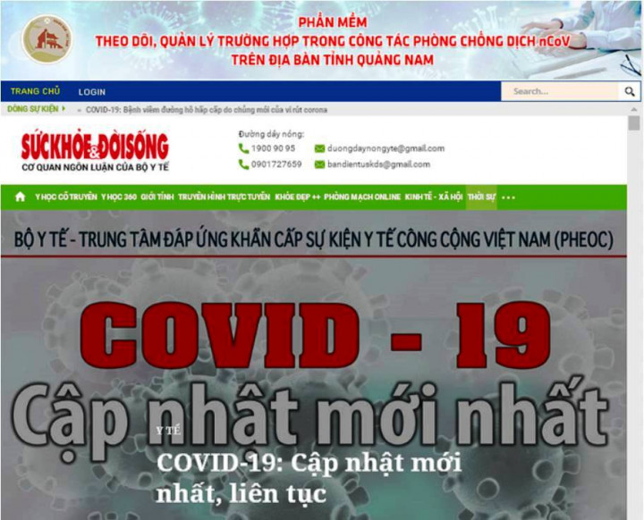 Quảng Nam vận hành phần mềm theo dõi, quản lý về dịch bệnh Covid-19.