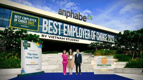 Hai năm liên tiếp, Tập đoàn Hưng Thịnh vào “Top 50 Thương hiệu nhà tuyển dụng hấp dẫn với sinh viên Việt Nam 2022”