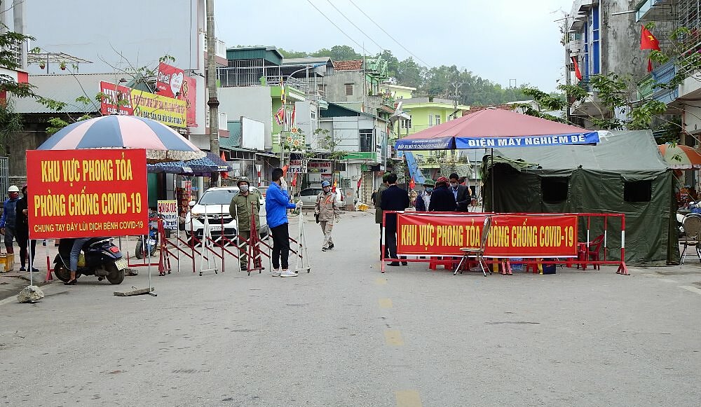 Đông Triều (Quảng Ninh): tiếp tục phong tỏa thêm 11 phường, xã.