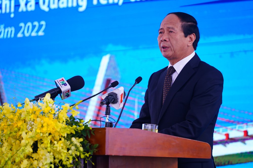 Phó Thủ tướng Chính phủ Lê Văn Thành phát biểu tại Lễ khởi công.