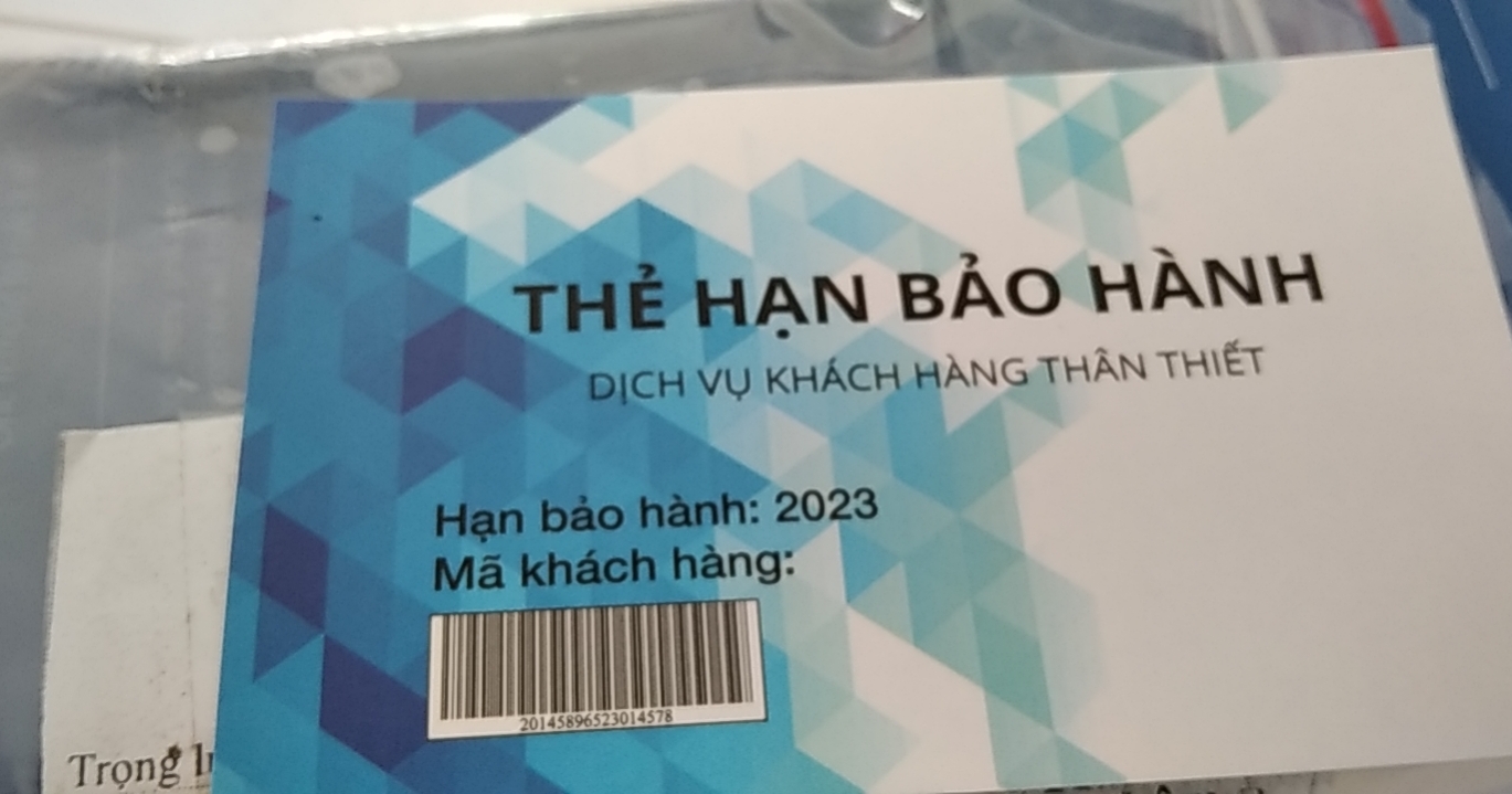 Thẻ hạn bảo hành lừa đảo