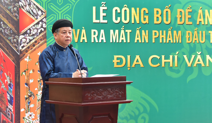 Ông Phan Ngọc Thọ, Chủ tịch UBND tỉnh Thừa Thiên - Huế phát biểu tại buổi lễ.