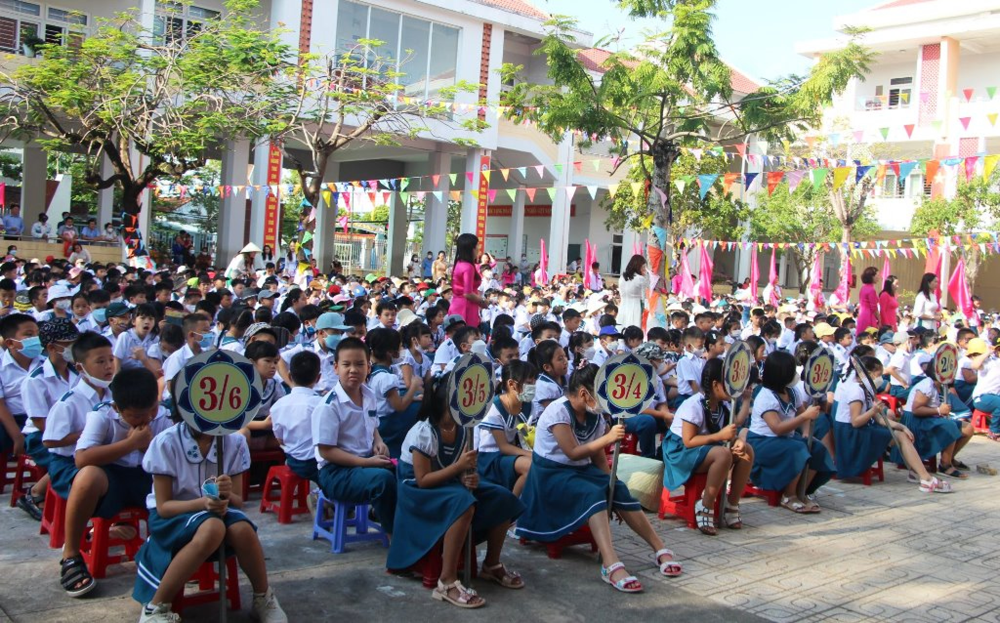 Khai giảng năm học 2022 – 2023 tại Trường Tiểu học Võ Thị Sáu (TP Tam Kỳ, Quảng Nam) 