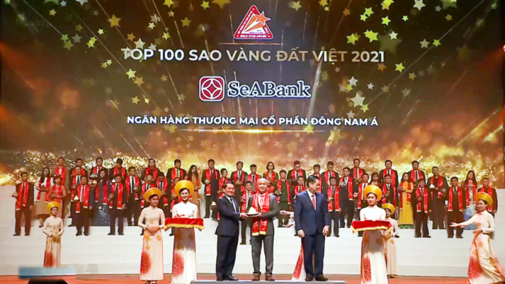SeABank lần thứ 6 nhận giải thưởng Sao Vàng đất Việt 