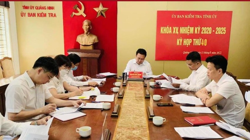Quang cảnh Kỳ họp 40, Ủy ban Kiểm tra Tỉnh ủy Quảng Ninh.
