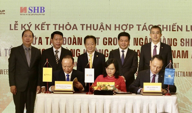 T&T Group, SHB hợp tác chiến lược với Vietnam Airlines và Đường sắt VN
