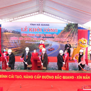 Hà Giang khởi công nâng cấp tuyến đường Bắc Quang – Xín Mần