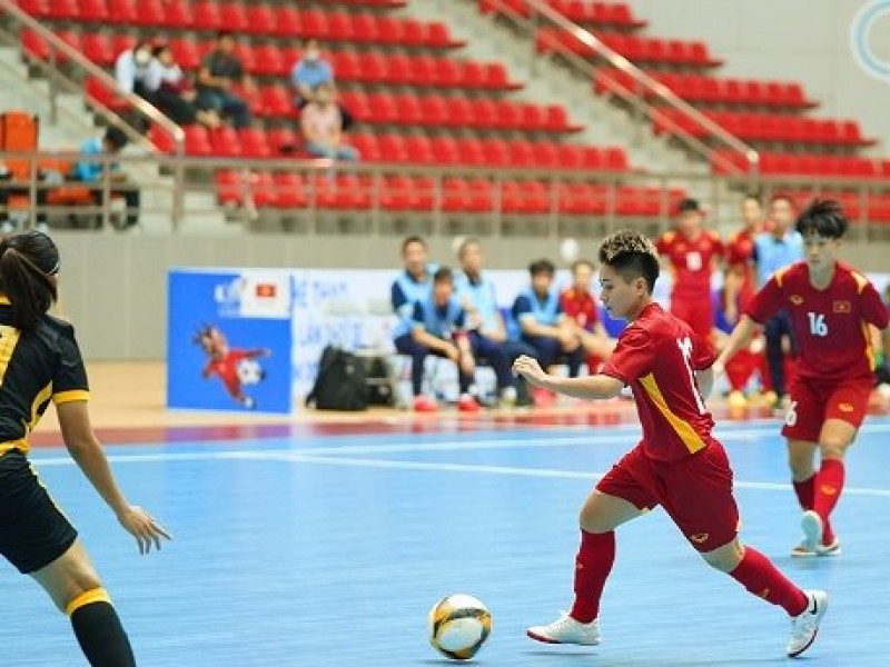 Đội tuyển Futsal nữ Việt Nam dẫn đầu bảng xếp hạng tại SEA Games 31