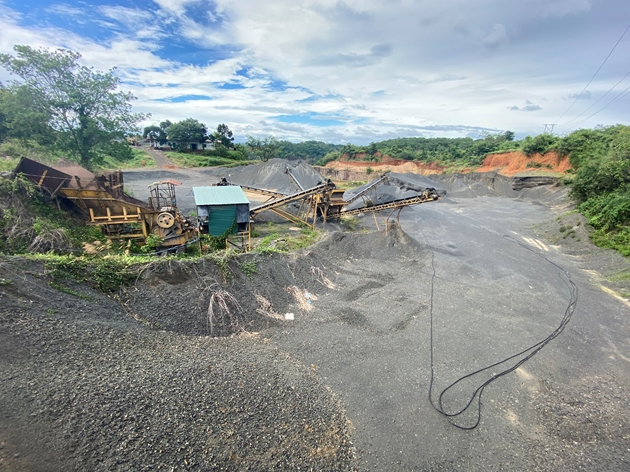 Mỏ đá Bazan C tại xã Đắk Nia, TP Gia Nghĩa, tỉnh Đắk Nông.