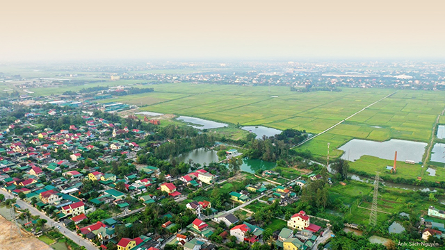 Quang cảnh huyện Hưng Nguyên, tỉnh Nghệ An. Ảnh: Sách Nguyễn